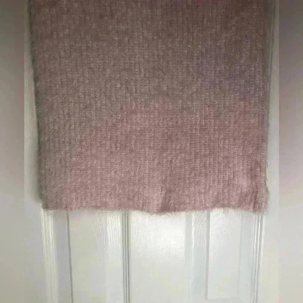 Pink mini skirt fuzzy sweater material size small